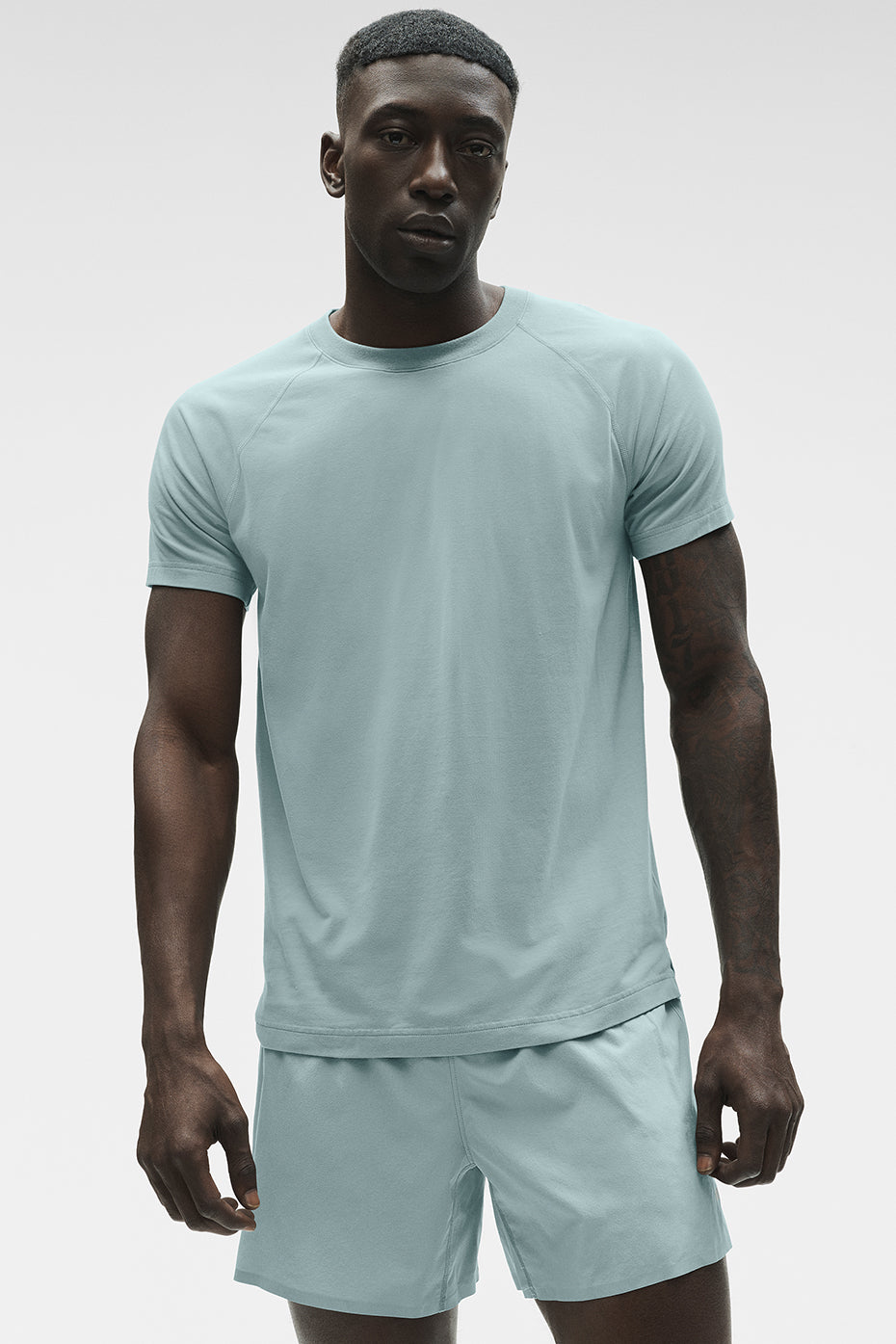 ALO Vapor Crewneck Short Sleeve - Desert Sage--1