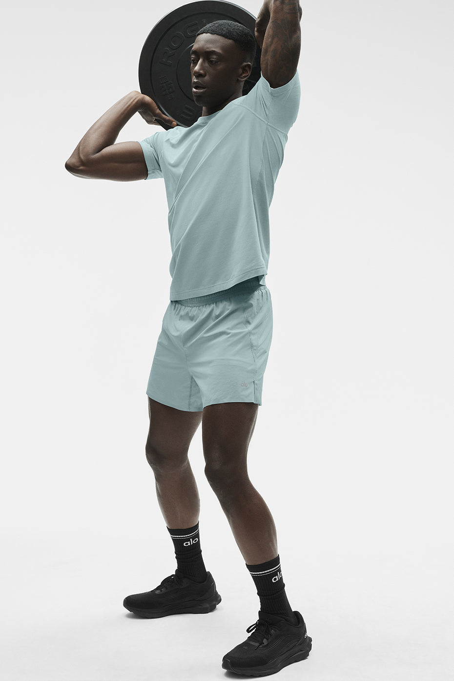 ALO Vapor Crewneck Short Sleeve - Desert Sage--4
