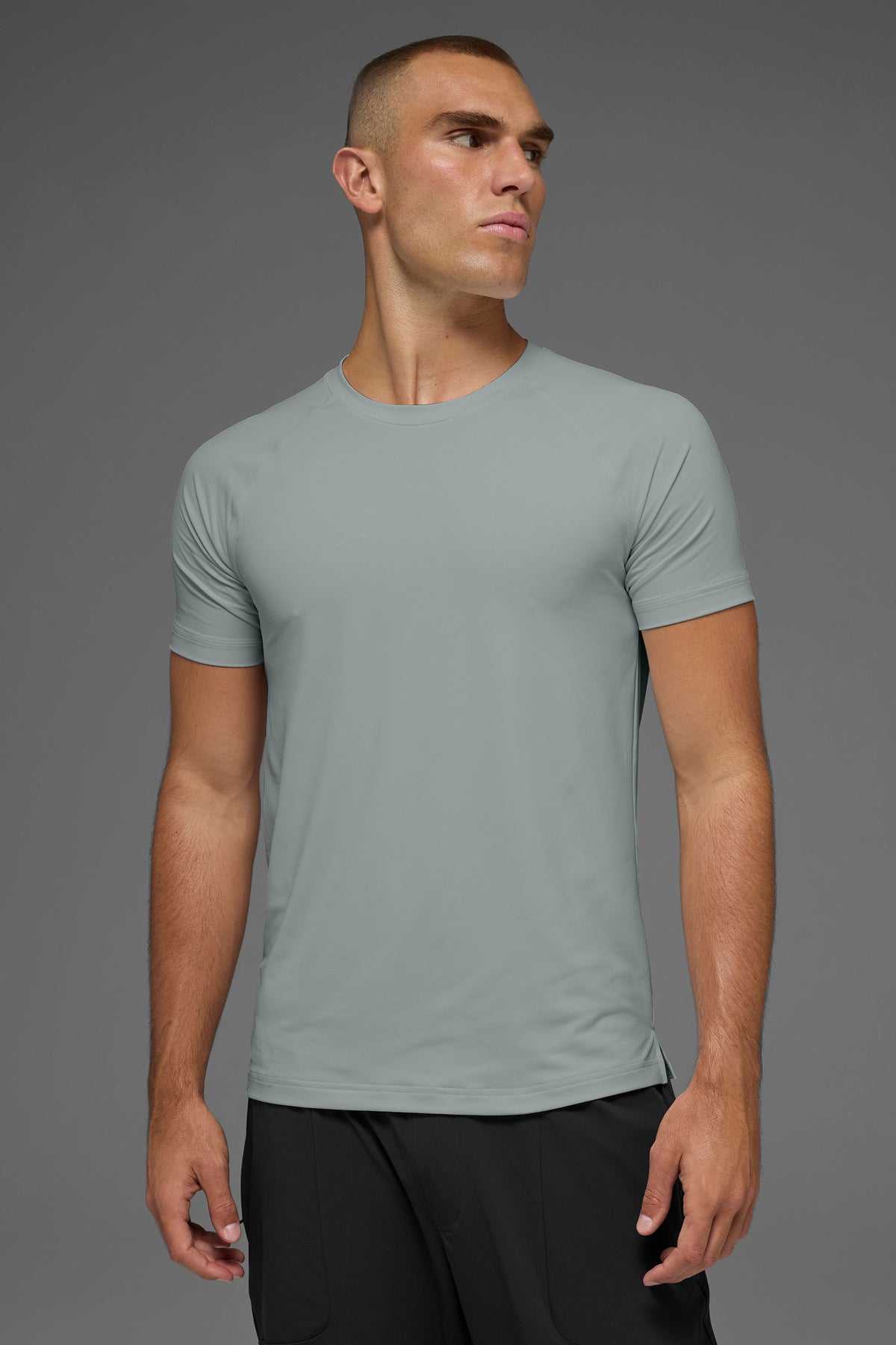 Idol Crewneck Short Sleeve - Lunar Grey--1