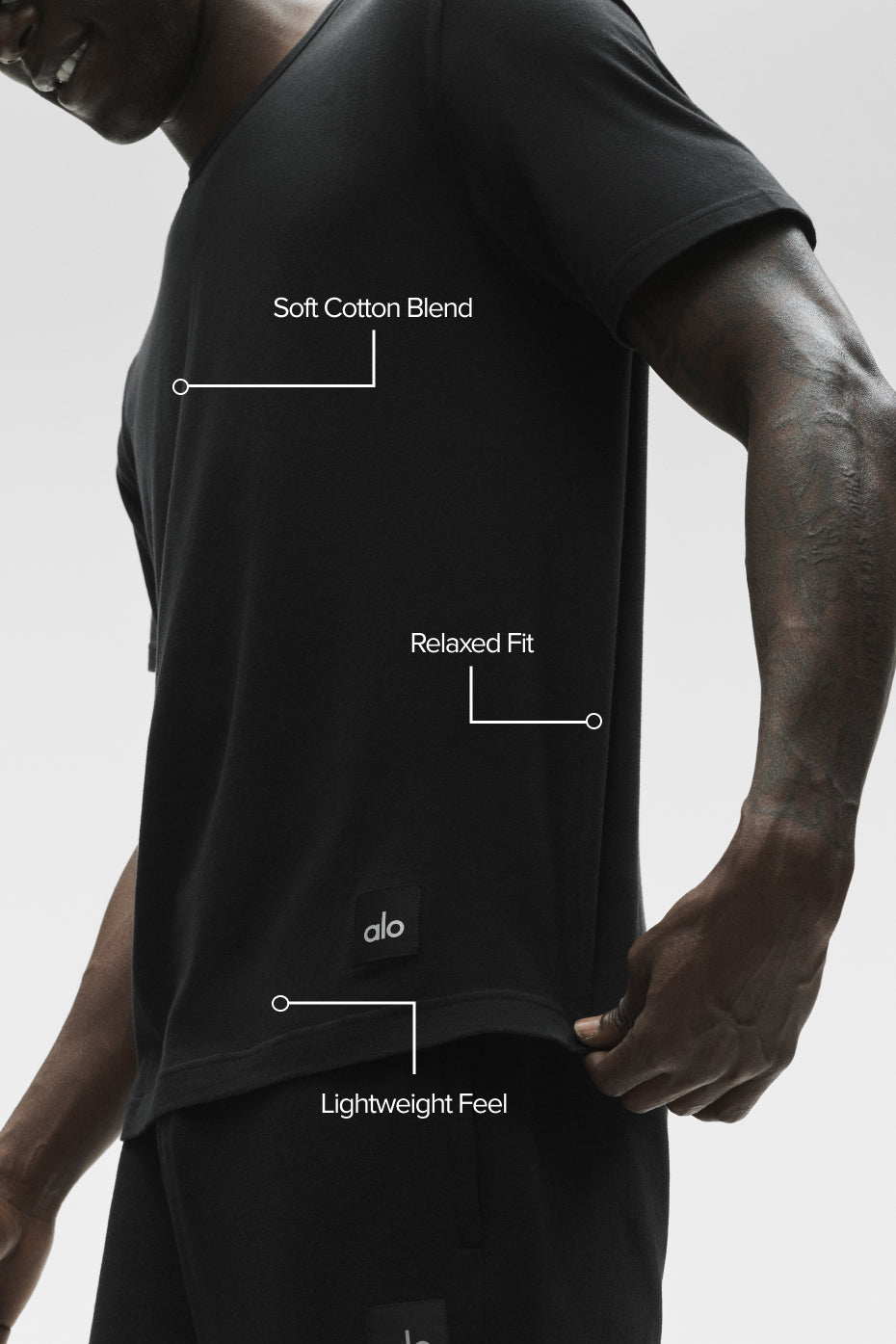 Essential Short Sleeve Street Tee - Black--1