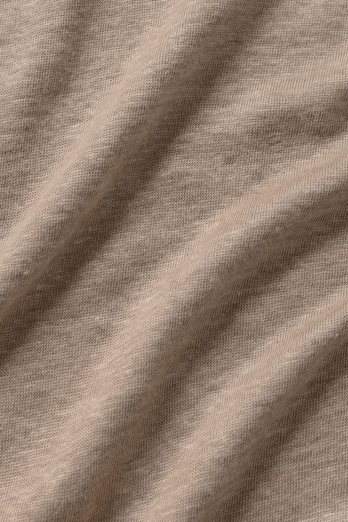 Linen Jersey Coastal Short Sleeve Polo - Gravel--5