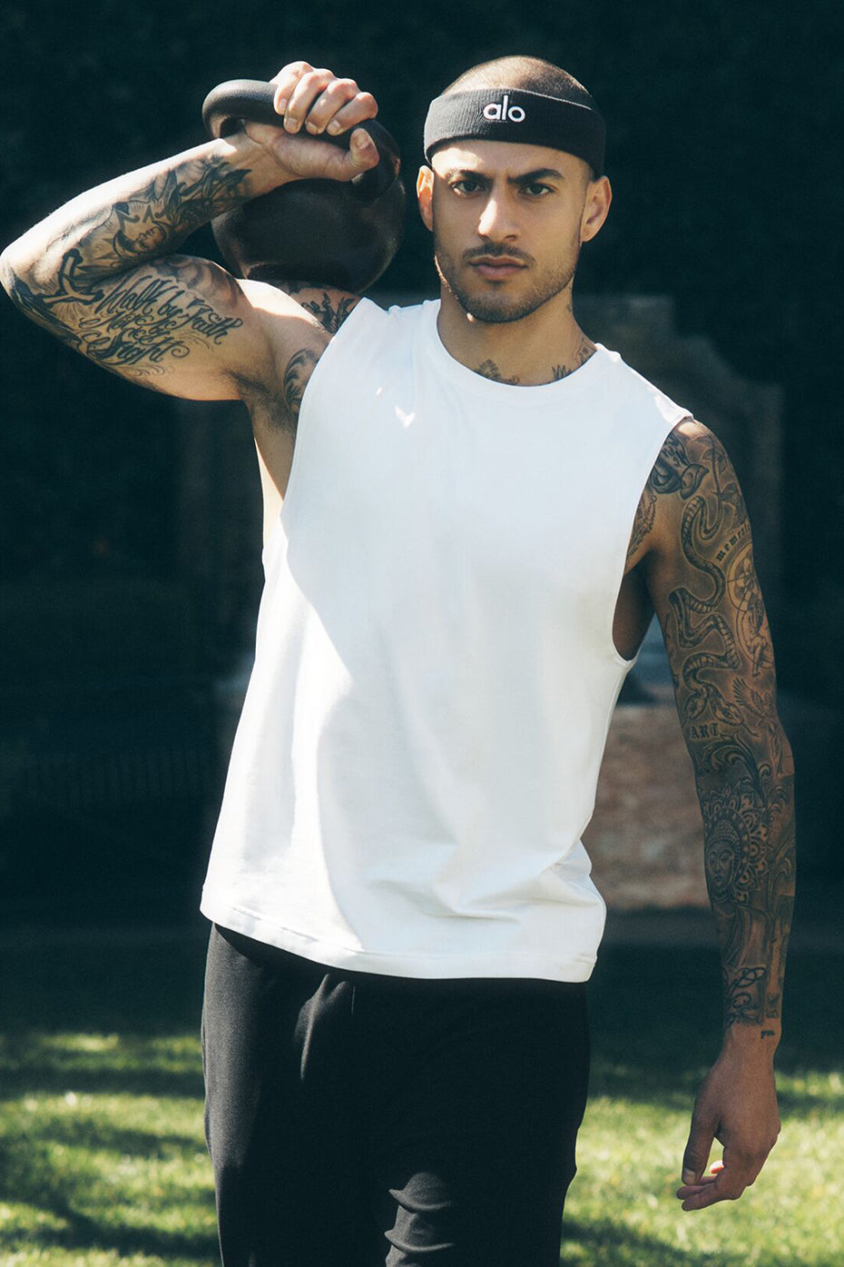Conquer Muscle Tank - White--0