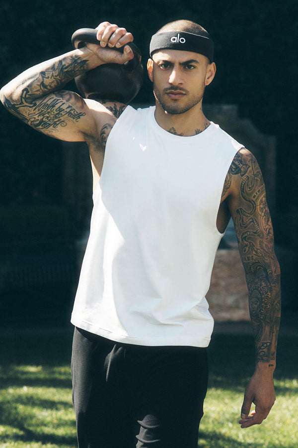 Conquer Muscle Tank - White