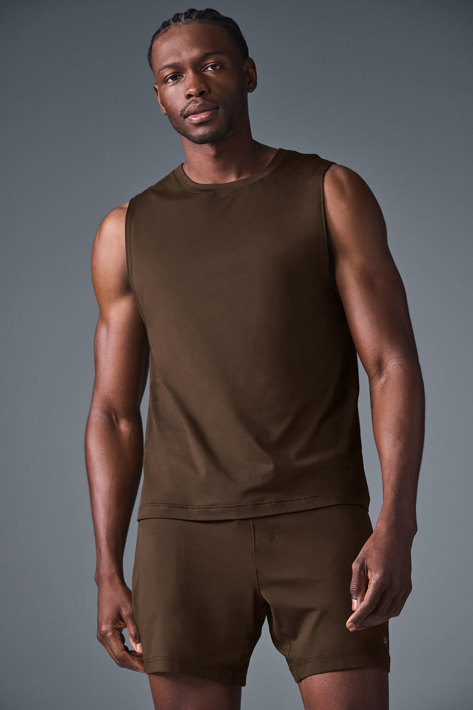 Conquer Muscle Tank - Espresso--3