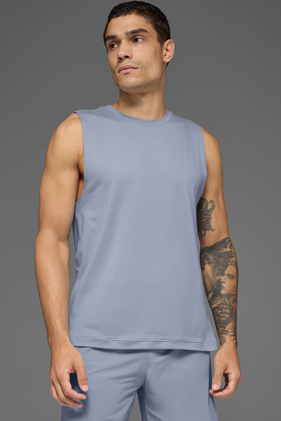 Conquer Muscle Tank - Winter Frost--0