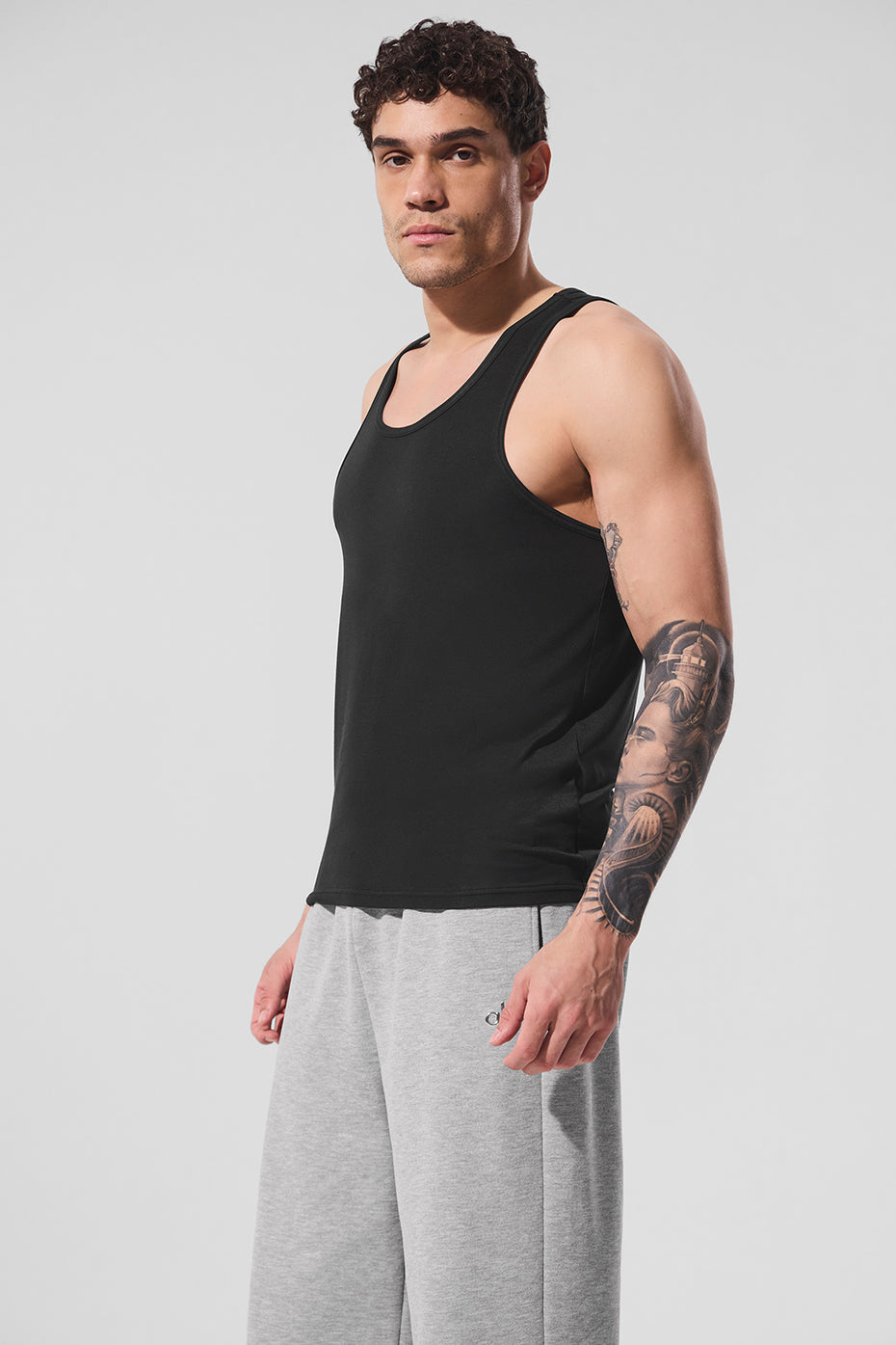 Everyday Modal Rib Tank - Black--3