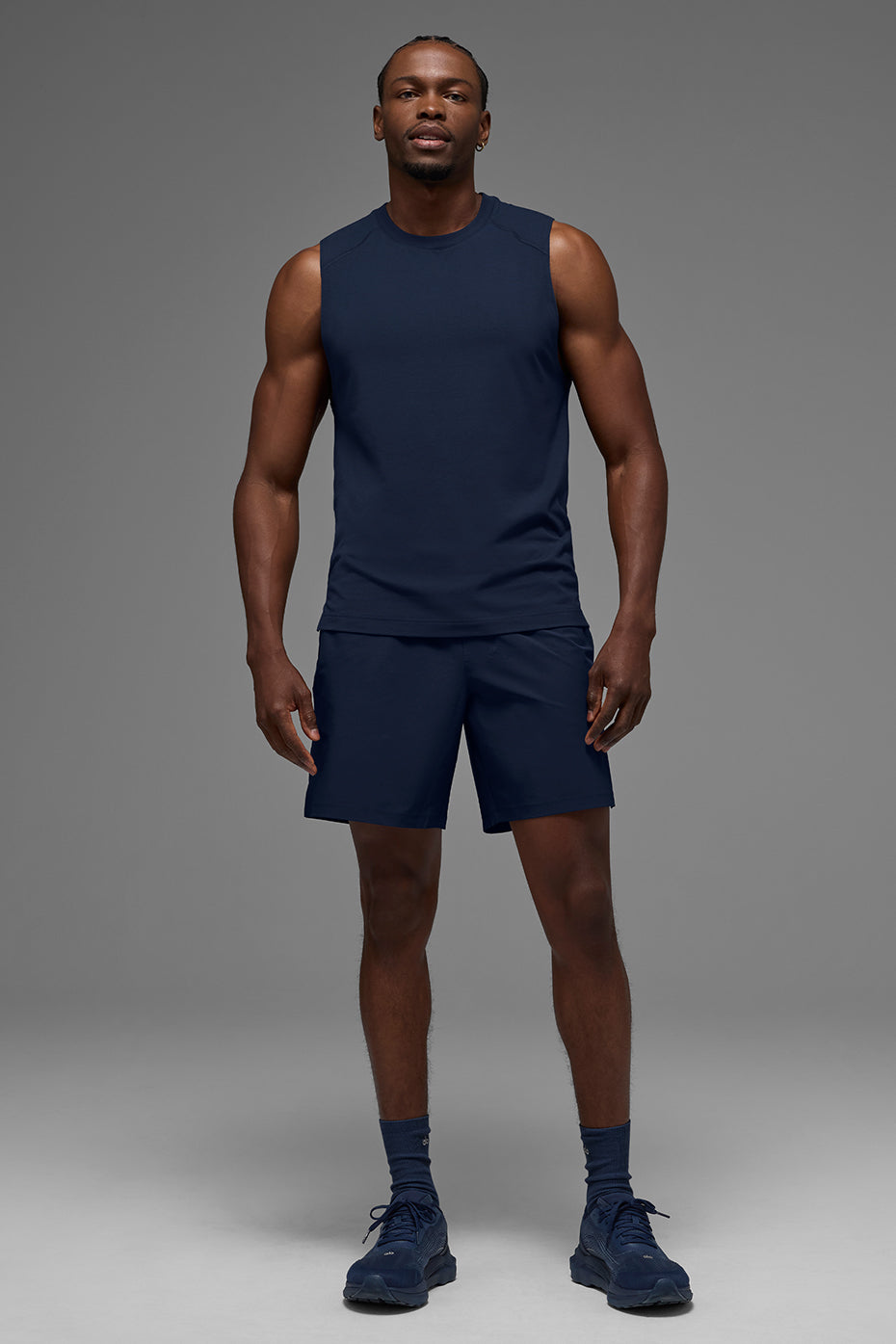 ALO Vapor Muscle Tank - Navy--3