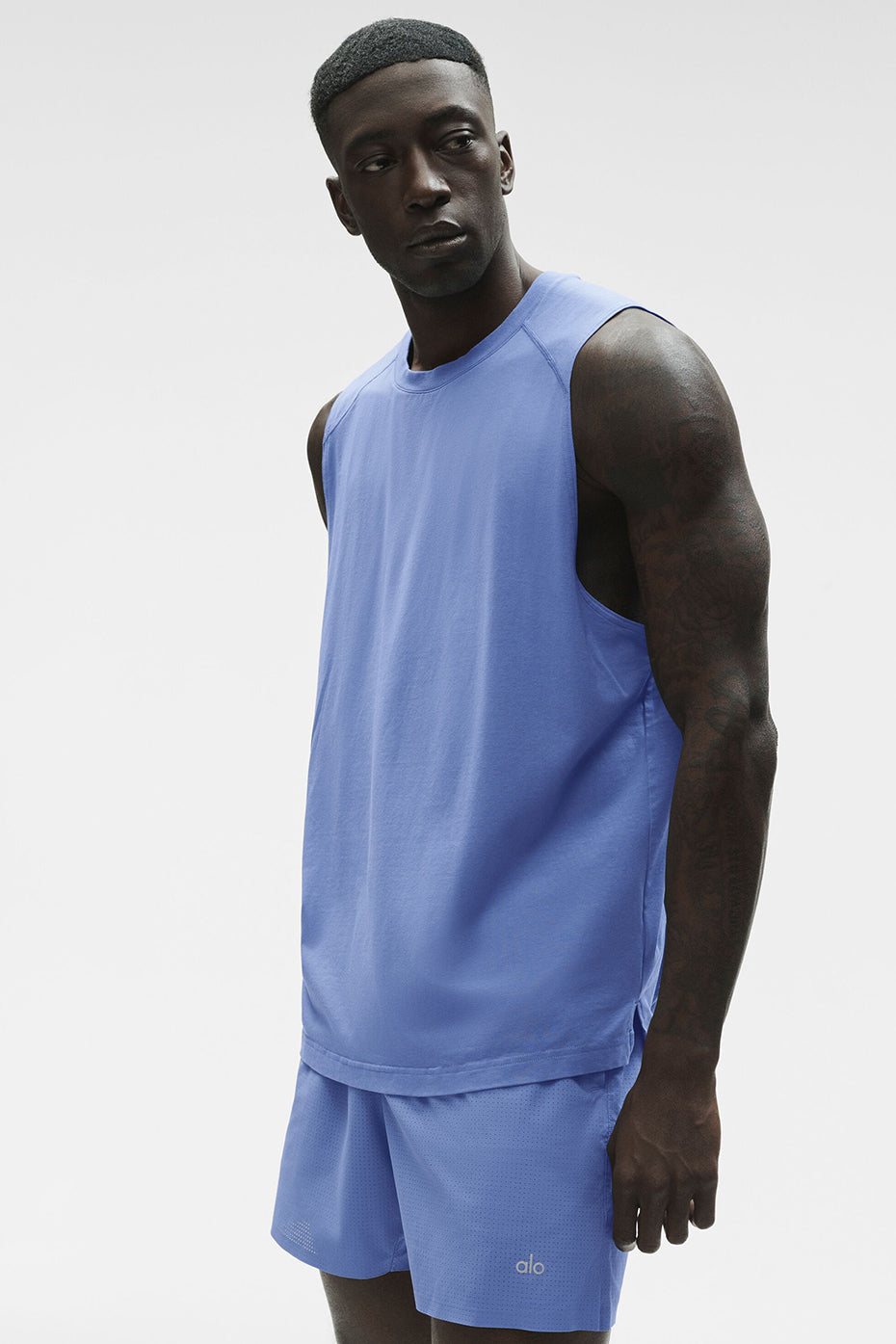ALO Vapor Muscle Tank - Provence Blue--2