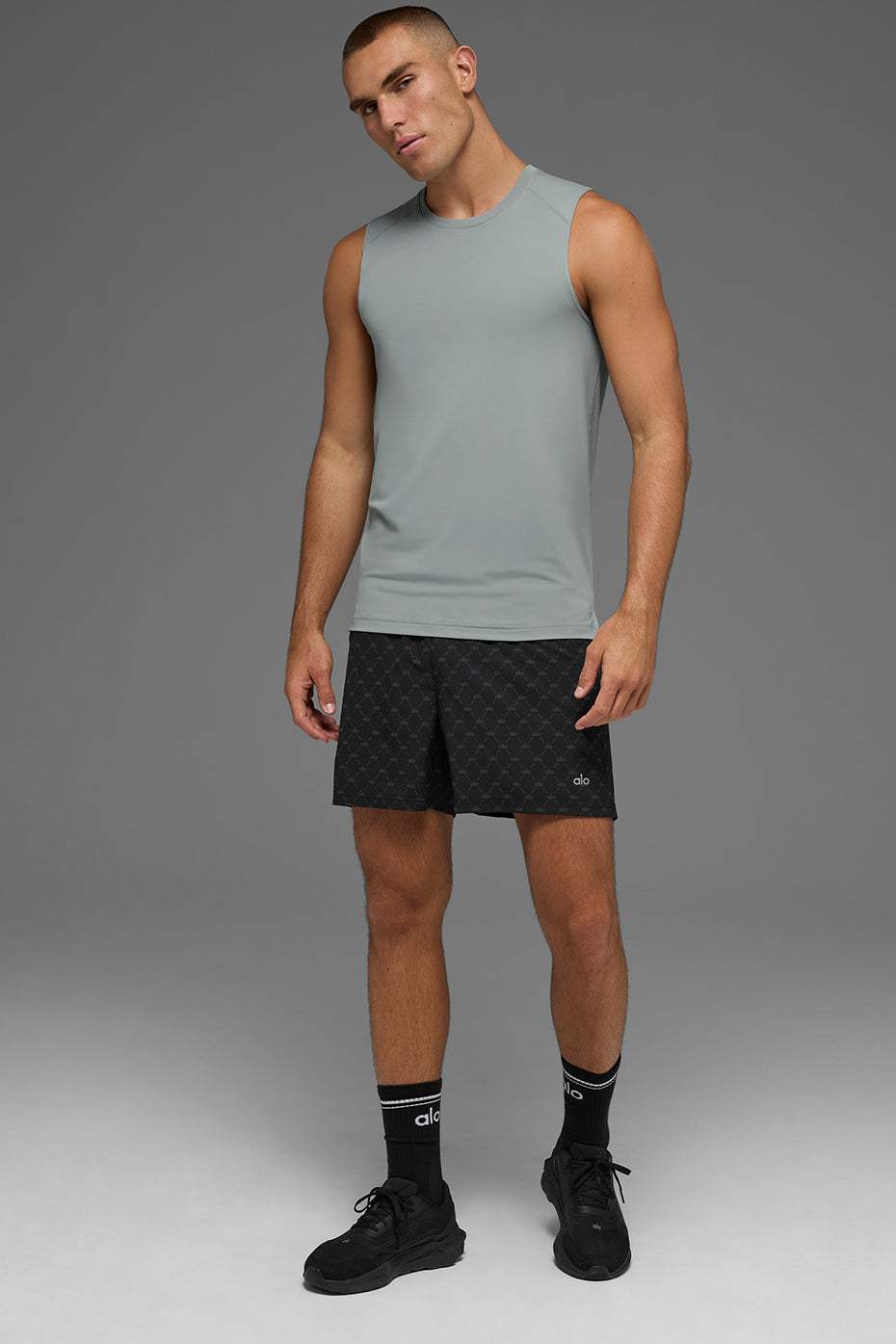 Idol Muscle Tank - Lunar Grey--2