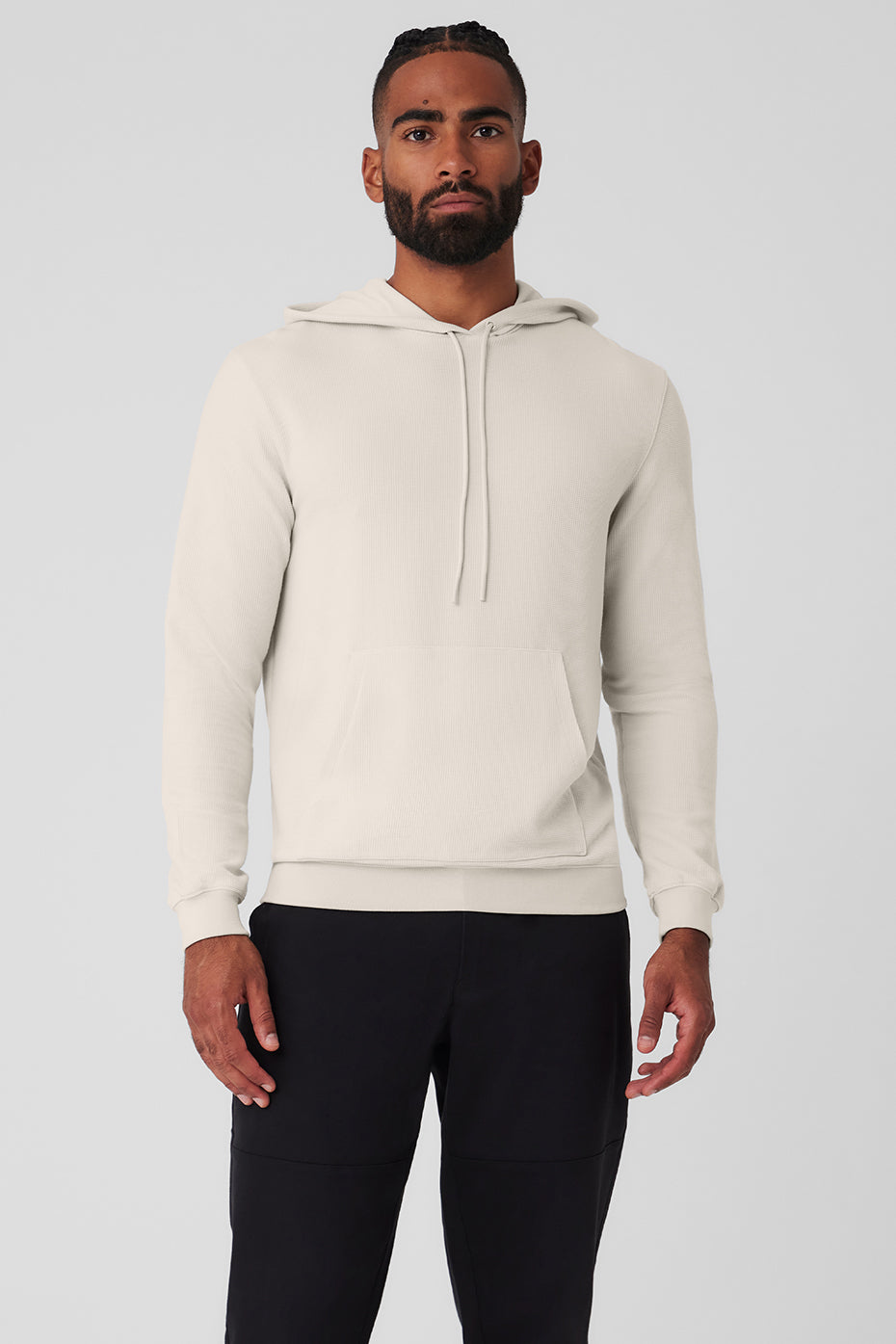 Micro Waffle Fast Break Hoodie - Bone--0