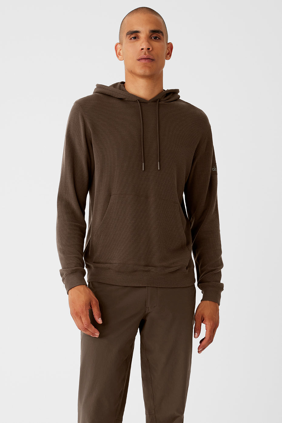 Micro Waffle Fast Break Hoodie - Espresso--0
