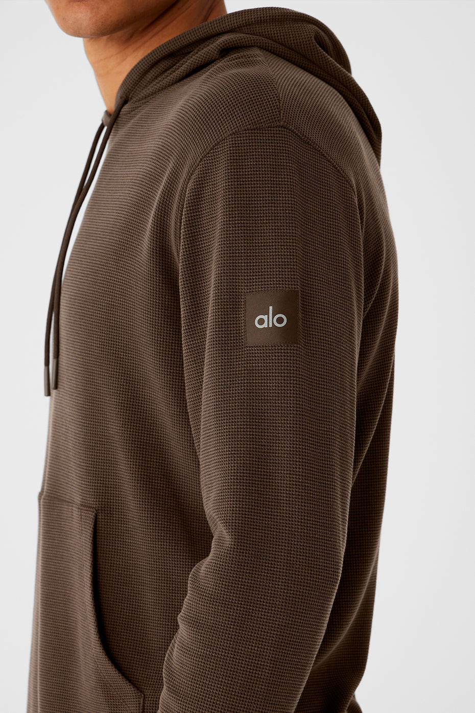 Micro Waffle Fast Break Hoodie - Espresso--3