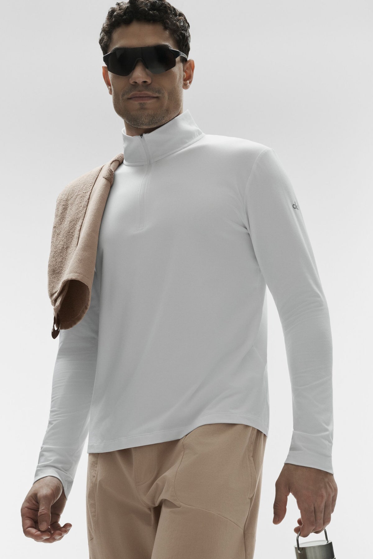 Conquer 1/4 Zip Reform Long Sleeve - White--3