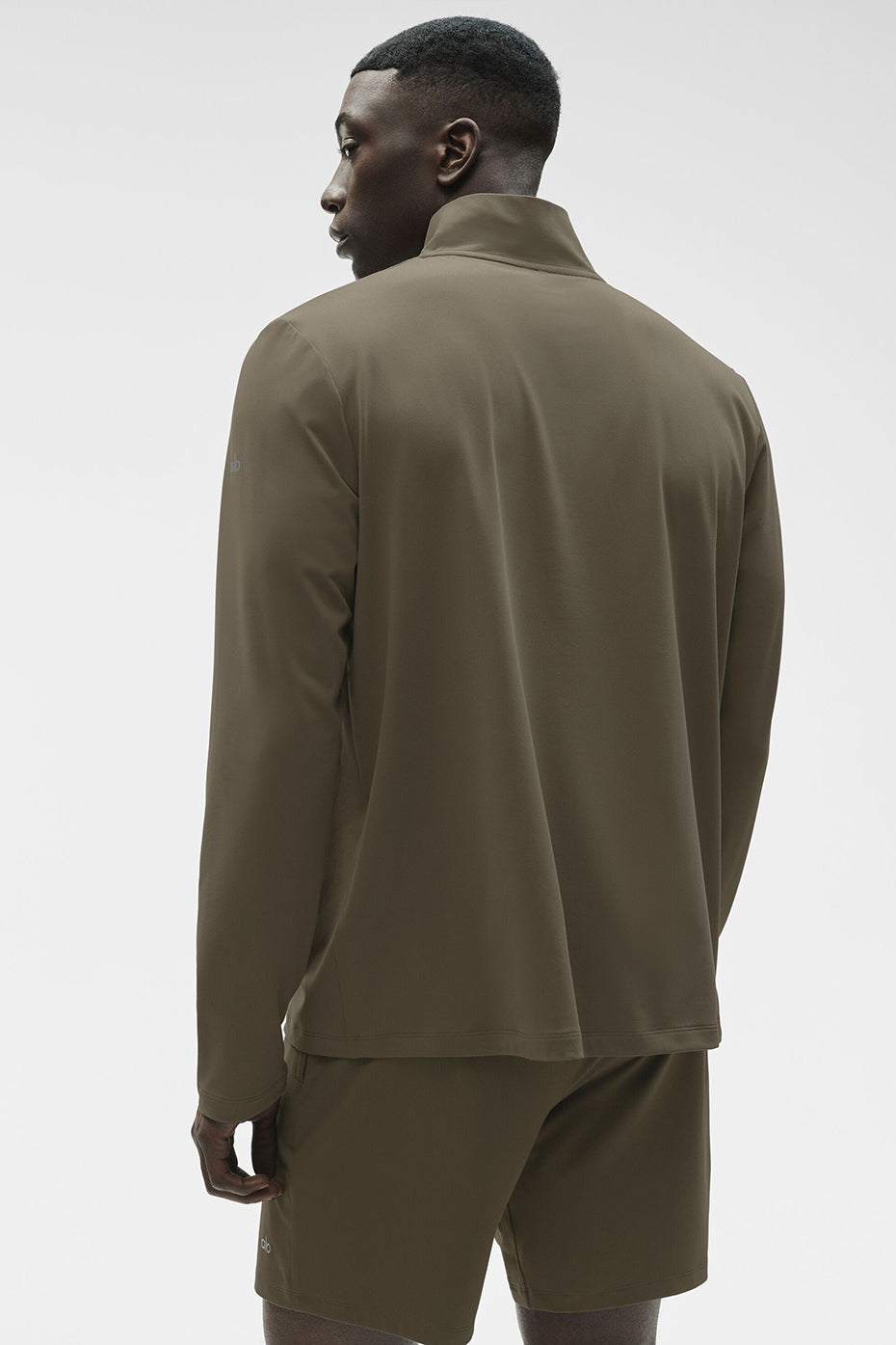 Conquer 1/4 Zip Reform Long Sleeve - Olive Tree--1
