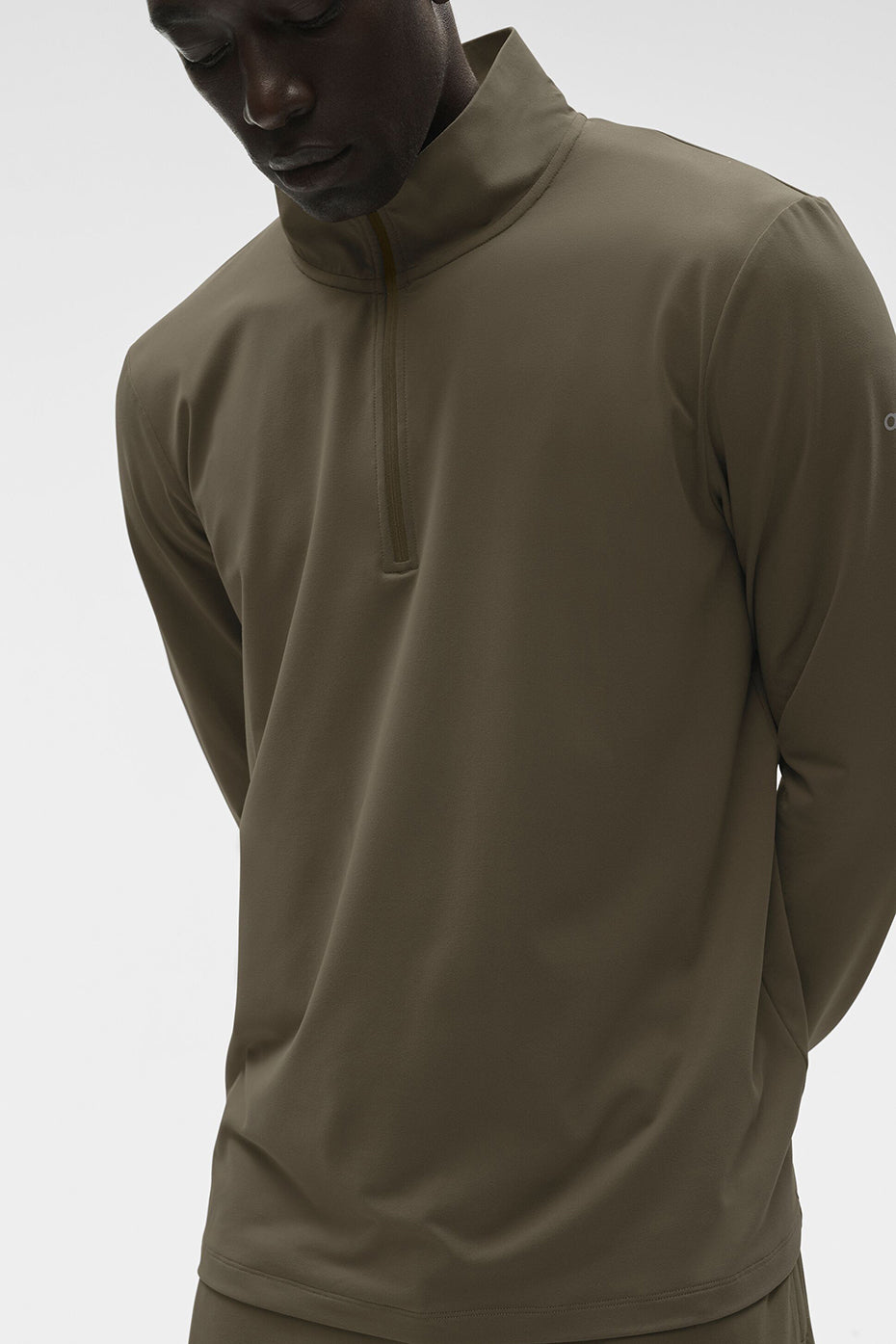 Conquer 1/4 Zip Reform Long Sleeve - Olive Tree--2