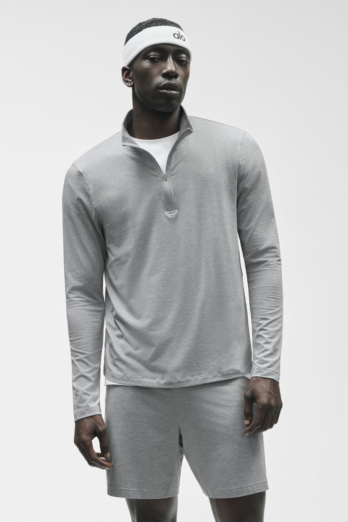 Conquer 1/4 Zip Reform Long Sleeve - Vintage Athletic Heather--2