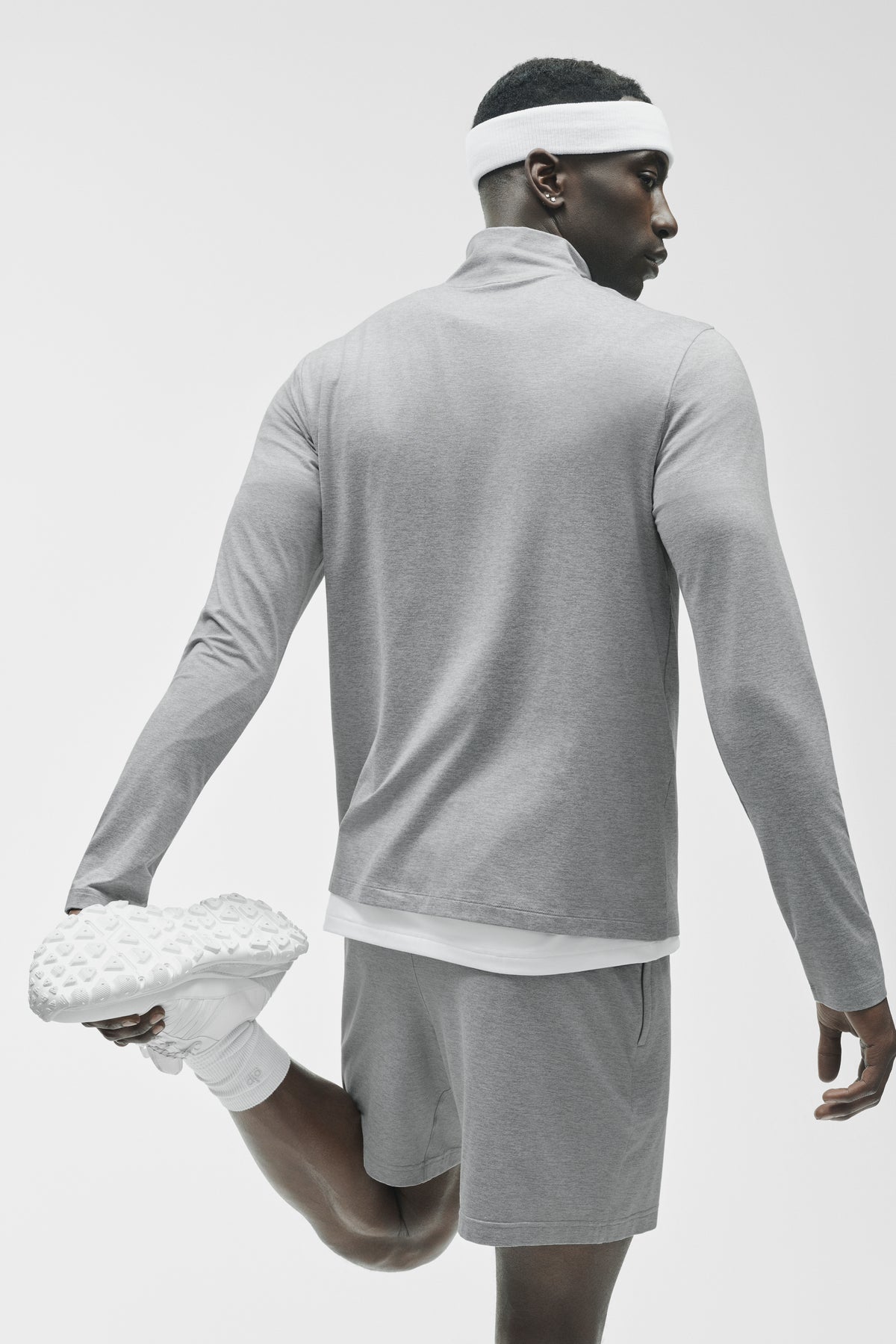 Conquer 1/4 Zip Reform Long Sleeve - Vintage Athletic Heather--1