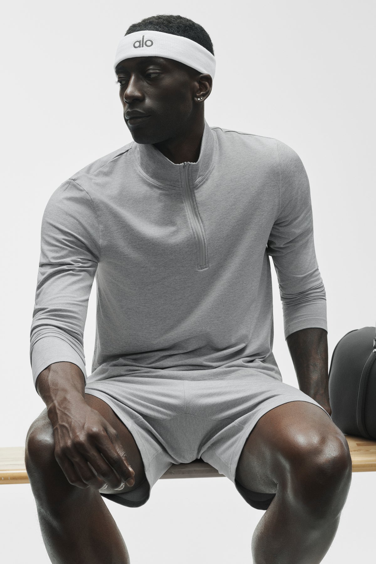 Conquer 1/4 Zip Reform Long Sleeve - Vintage Athletic Heather--0