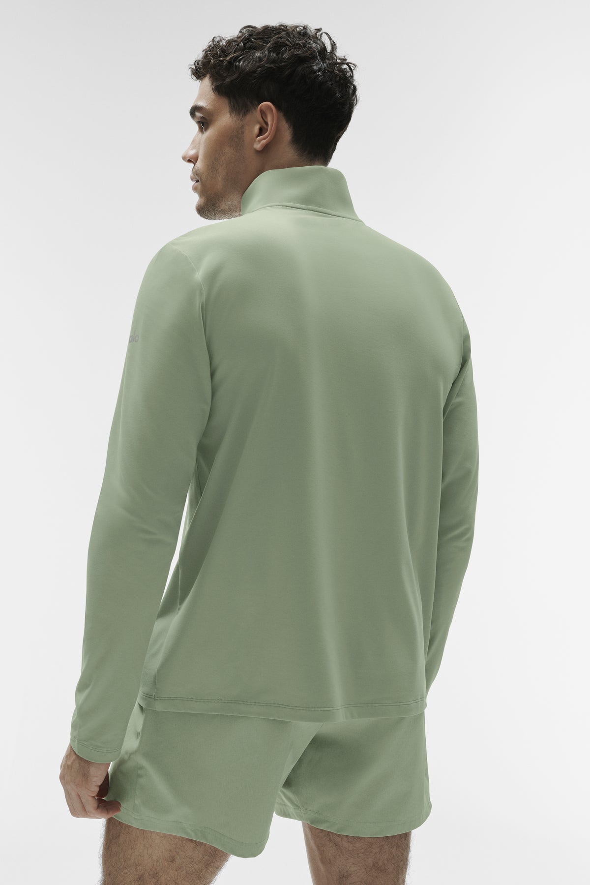 Conquer 1/4 Zip Reform Long Sleeve - Dune Grass--3