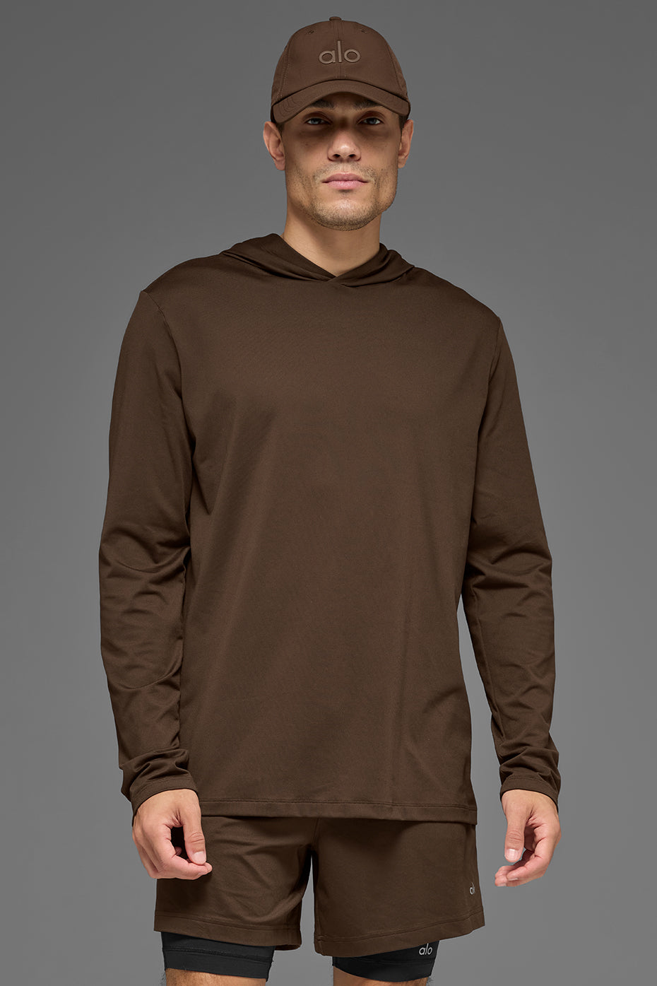 Conquer Reform Long Sleeve With Hood - Espresso--0