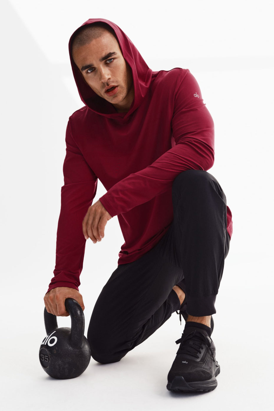 Conquer Reform Long Sleeve With Hood - Garnet--0