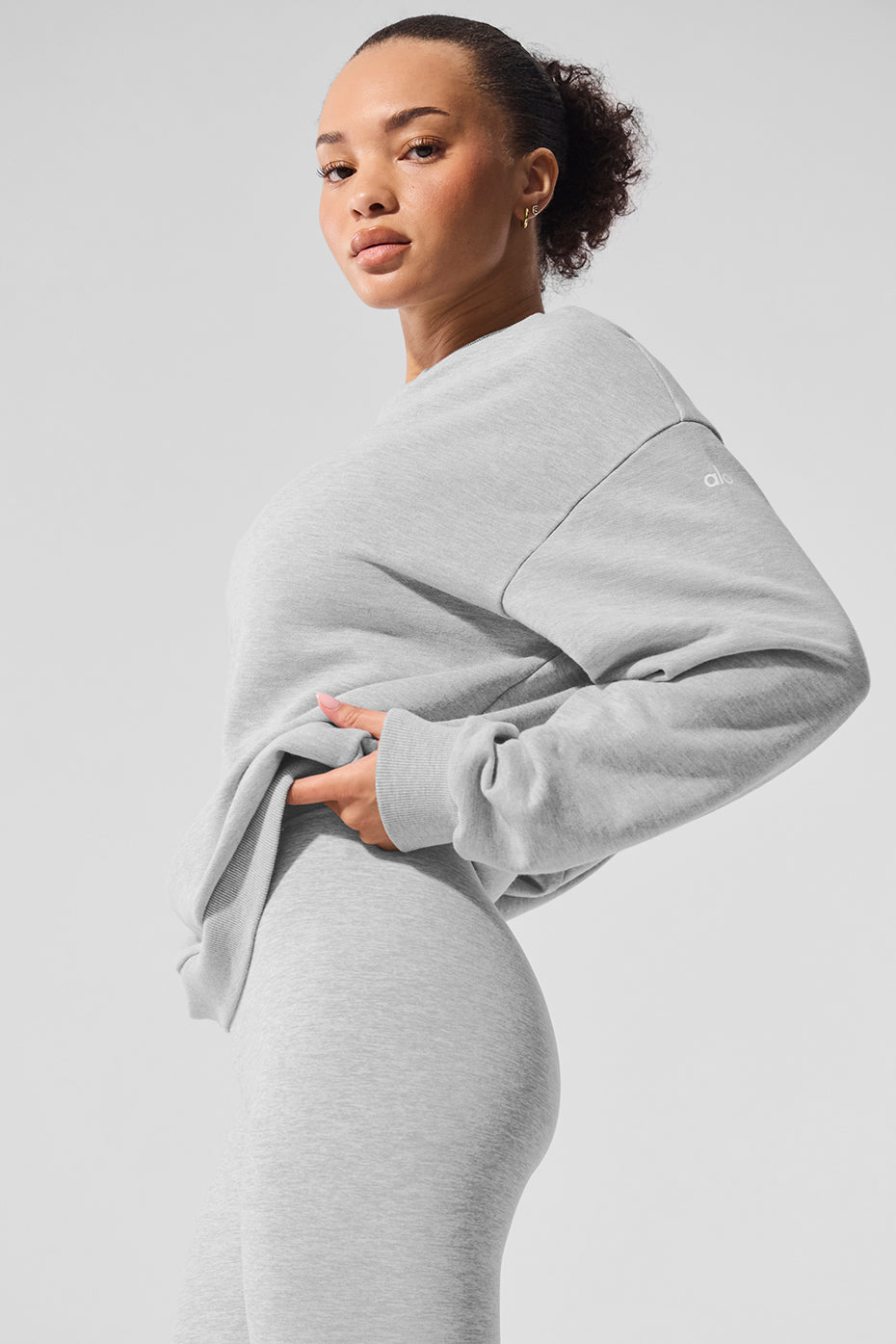 Chill Crew Neck Pullover - Athletic Heather Grey--3