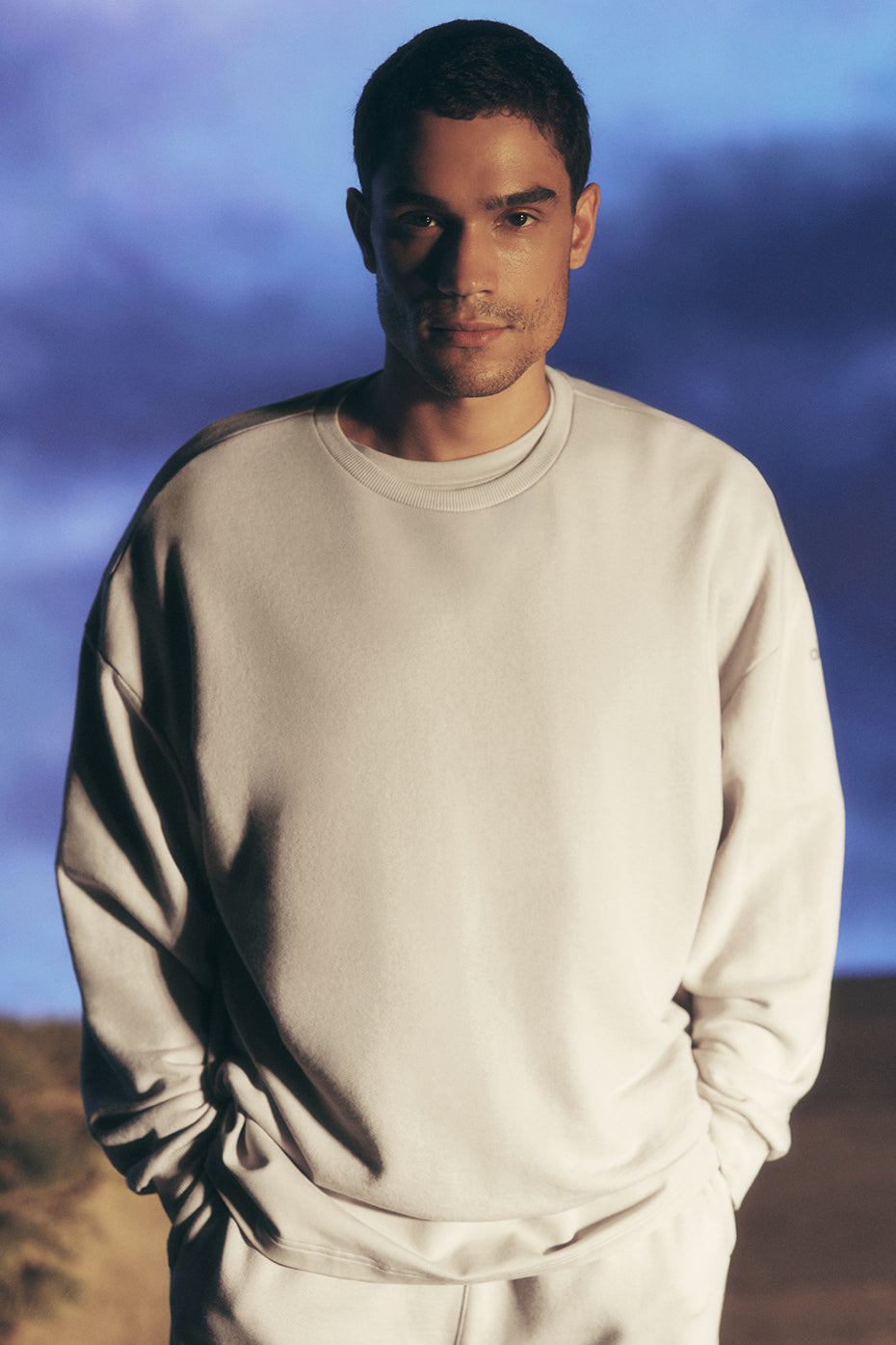 Chill Crew Neck Pullover - Bone--0