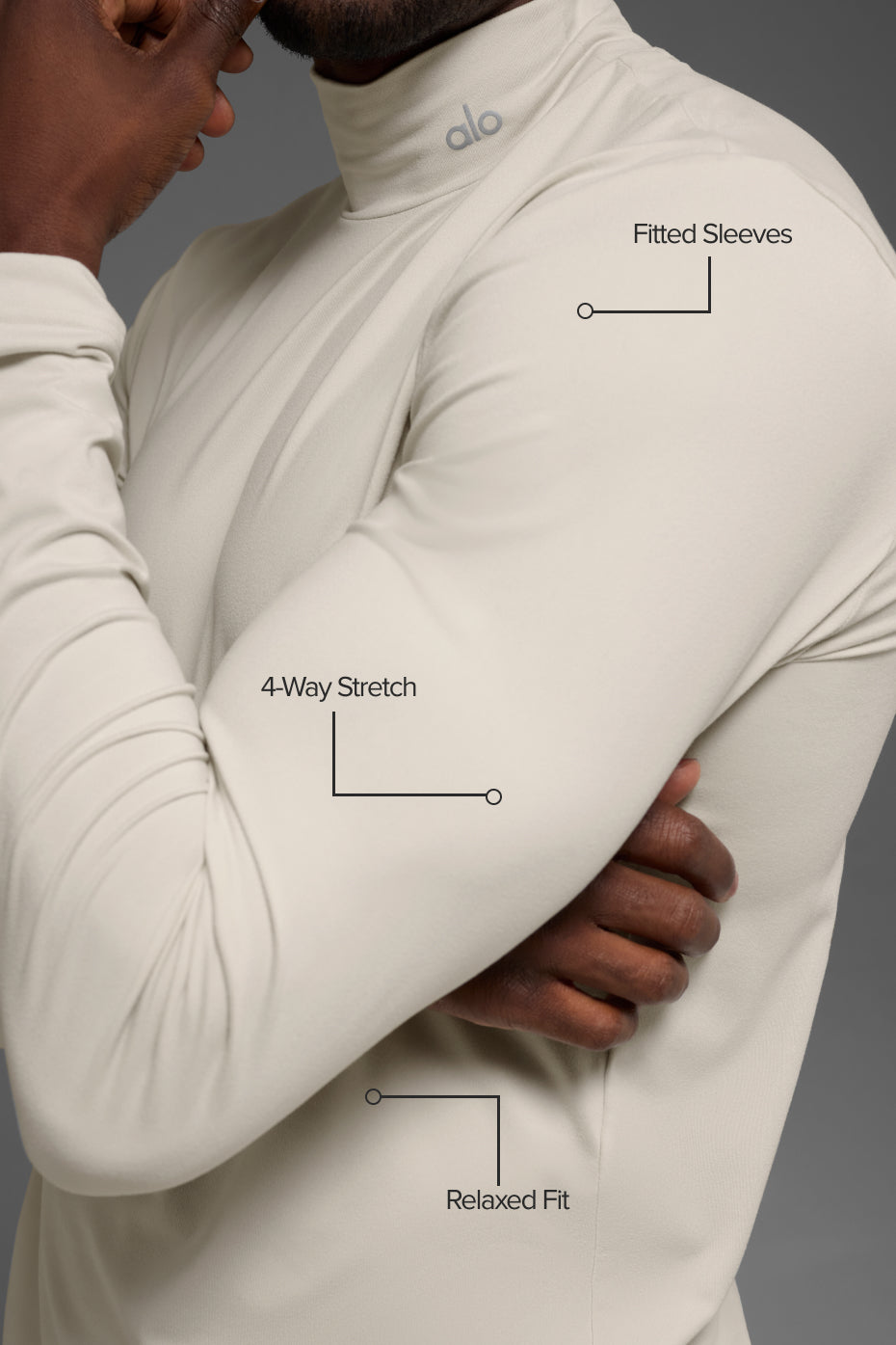 Conquer Reform Mock Neck Long Sleeve - Bone--1