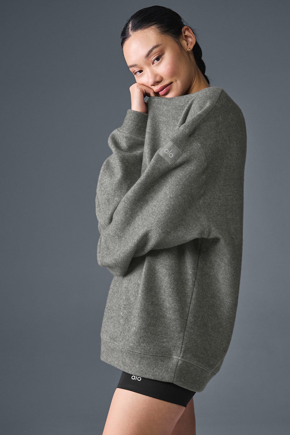 Triumph Restore Crew Neck Sweatshirt - Grey Triblend--2