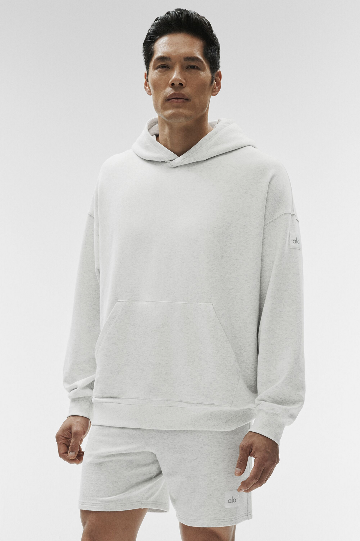 Double Take Hoodie - White Heather--0