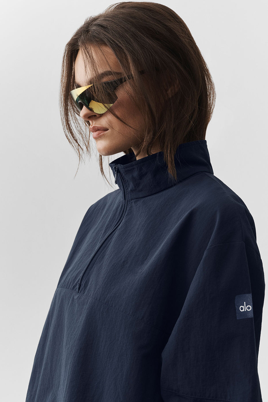 Light Weight Takeaway Track Pullover - Navy--3