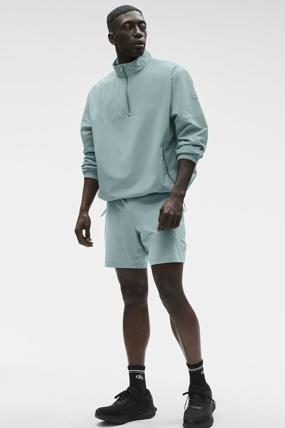 Light Weight Takeaway Track Pullover - Desert Sage--4
