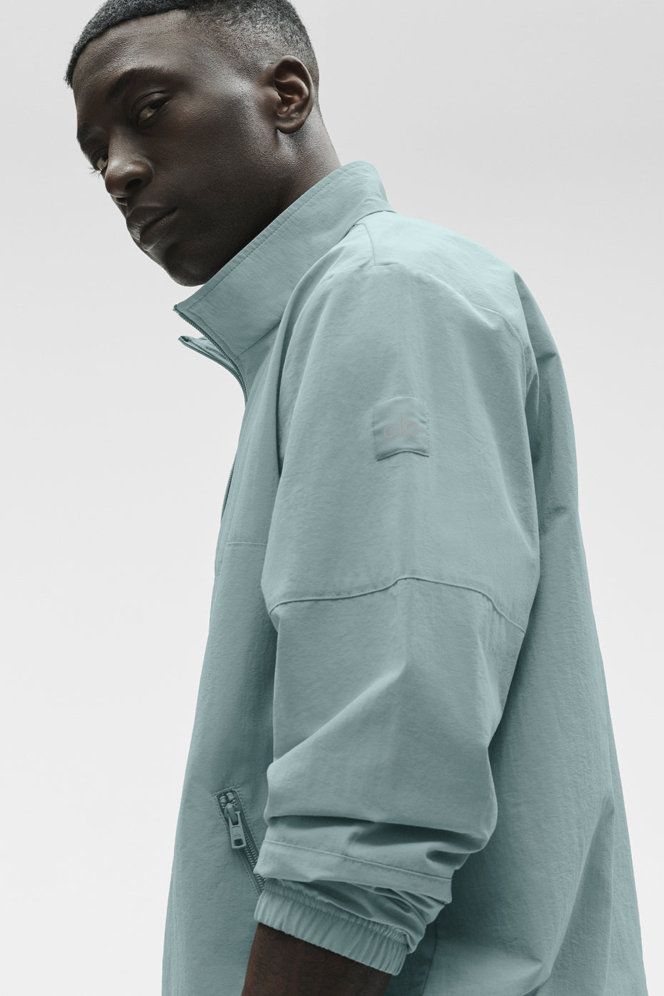 Light Weight Takeaway Track Pullover - Desert Sage--3