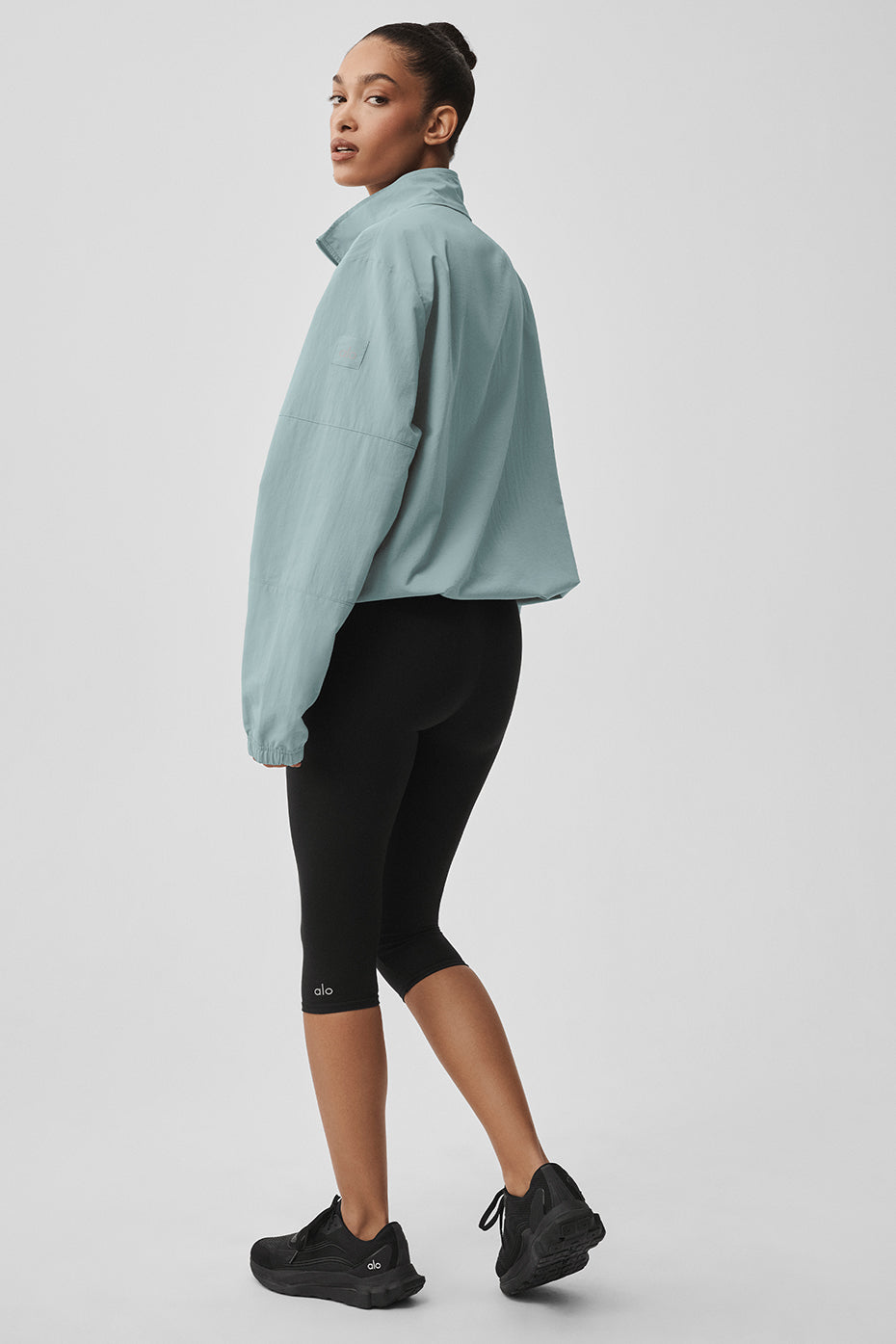 Light Weight Takeaway Track Pullover - Desert Sage--3