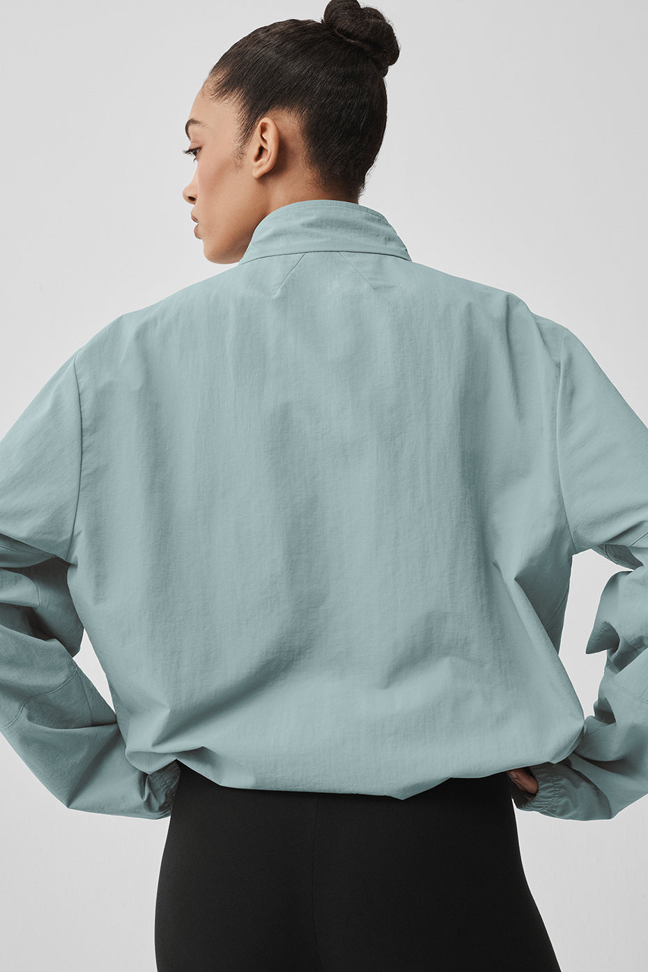 Light Weight Takeaway Track Pullover - Desert Sage--2
