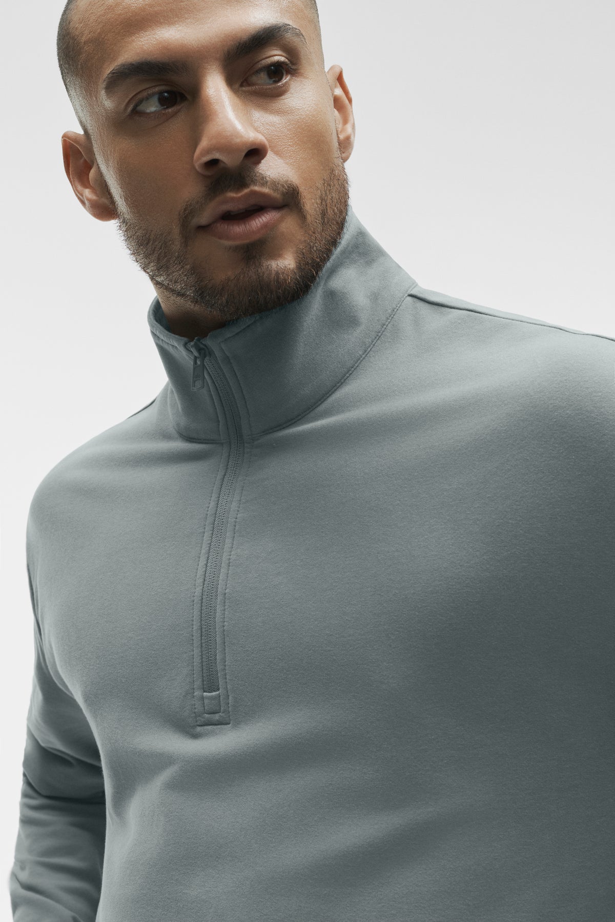 Double Take Long Sleeve 1/4 Zip - Monument--3