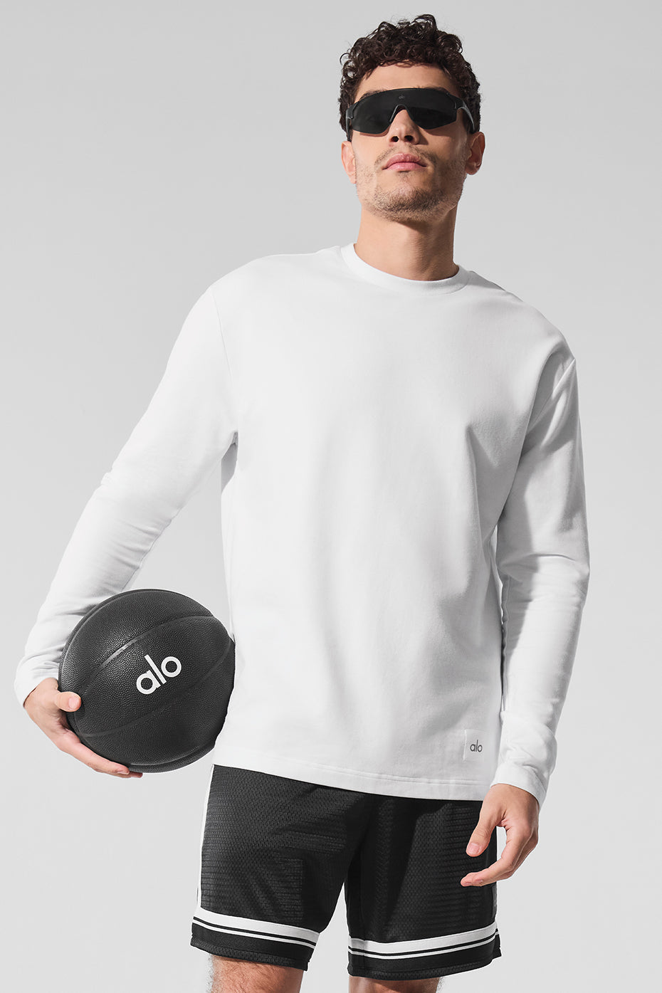 Double Take Long Sleeve Crew - White--3