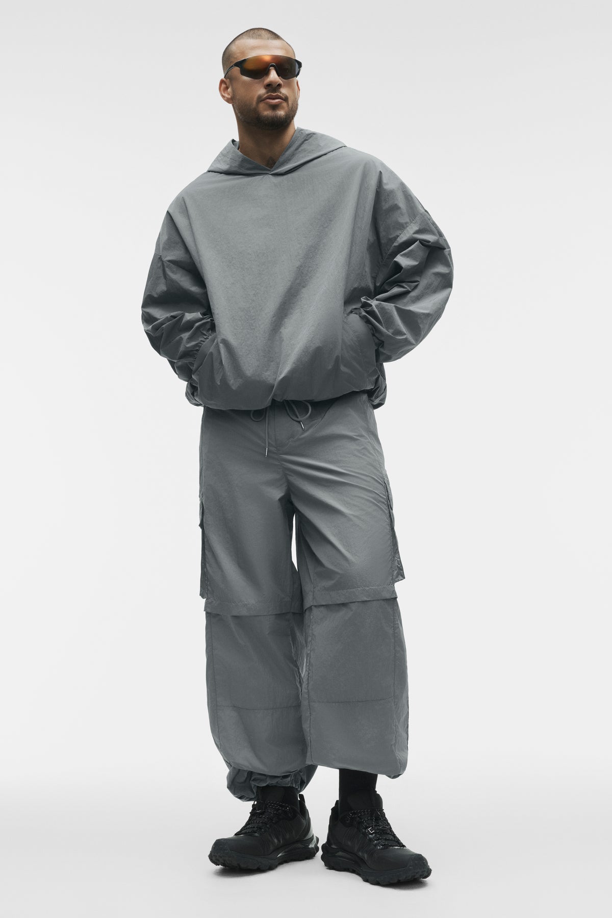 Axis Hooded Pullover - Monument--5
