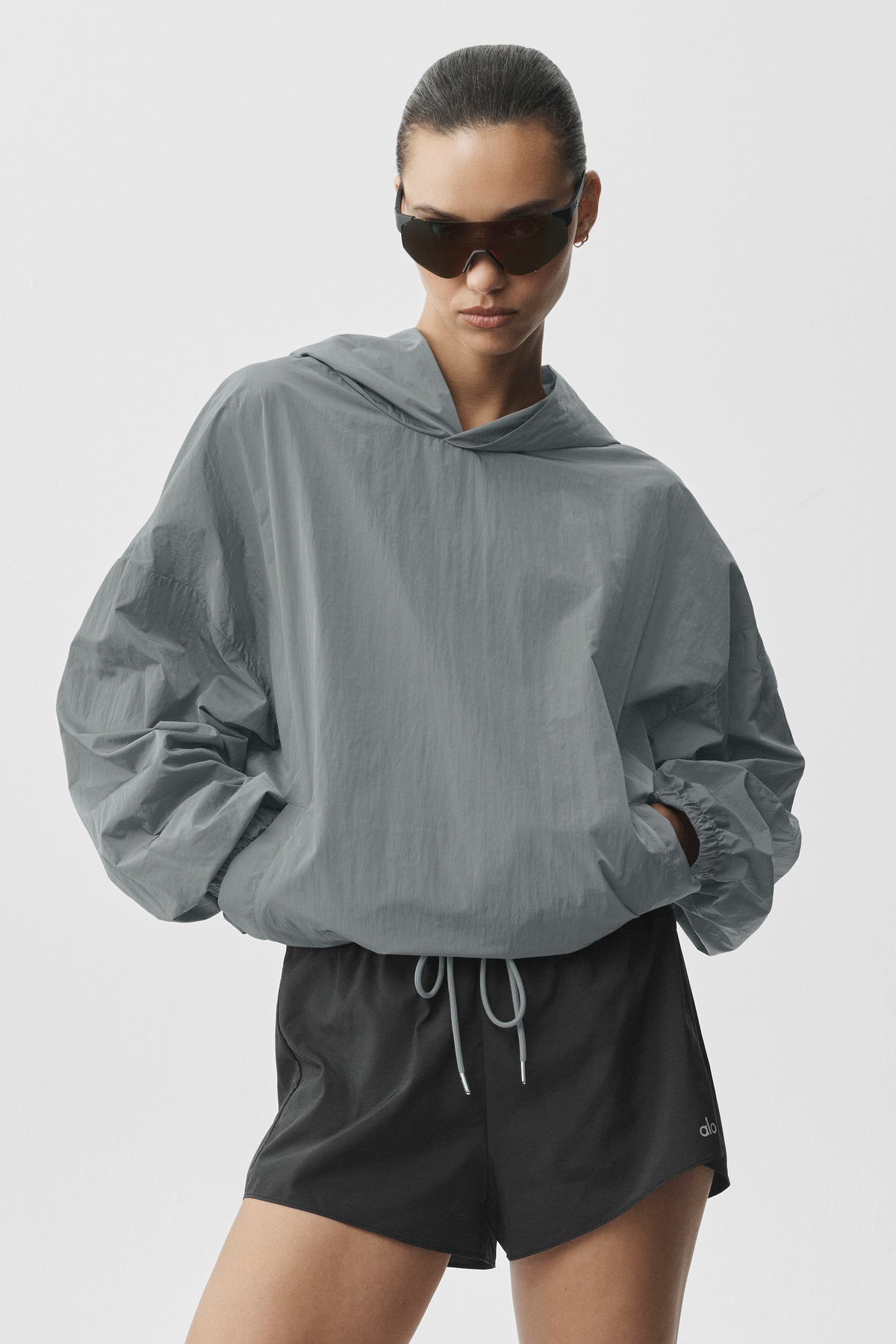 Axis Hooded Pullover - Monument--0