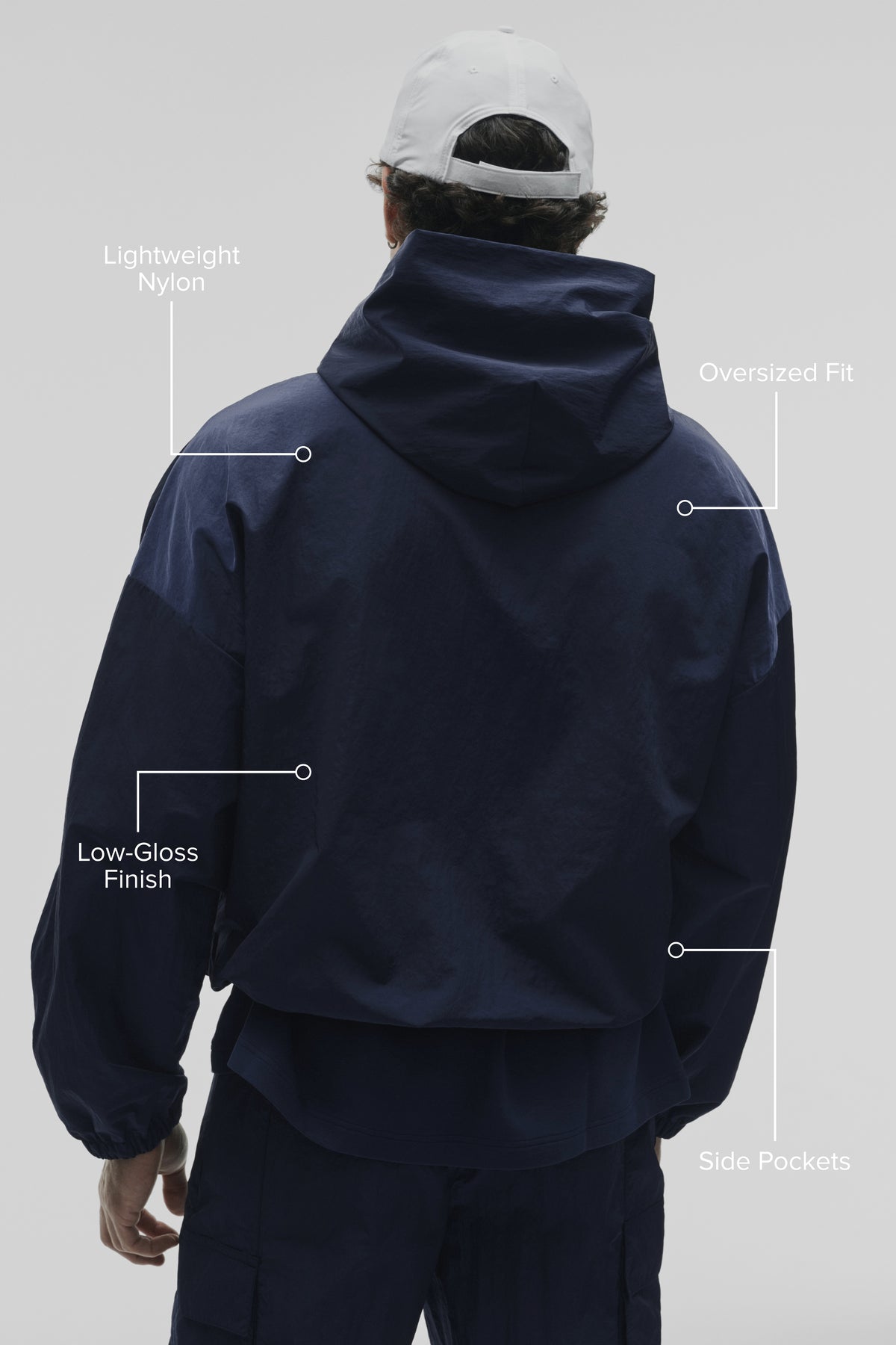 Axis Hooded Pullover - Navy--1