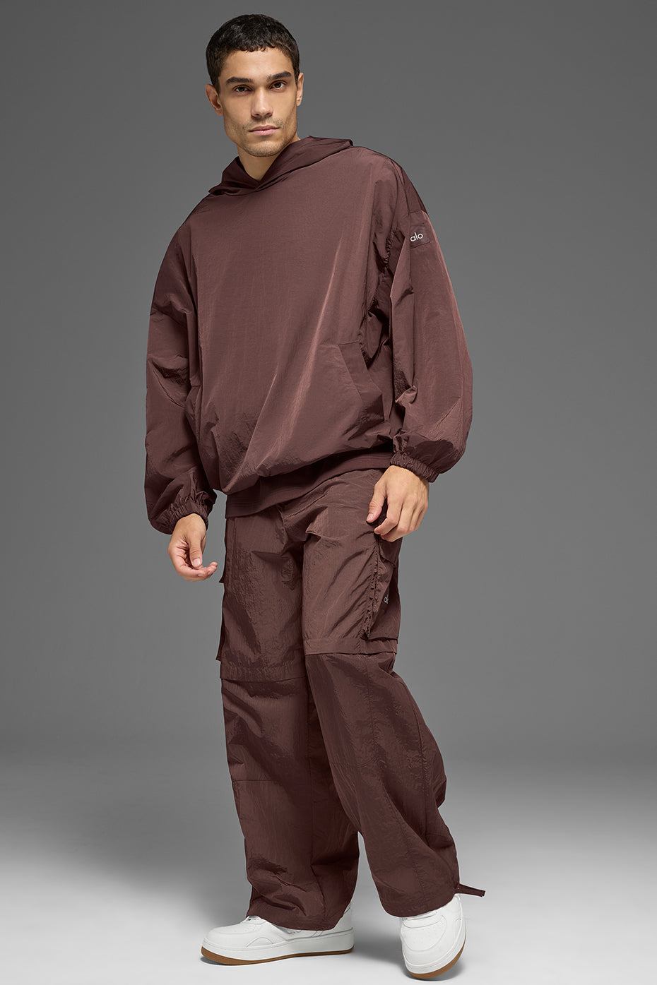 Axis Hooded Pullover - Brownstone--3