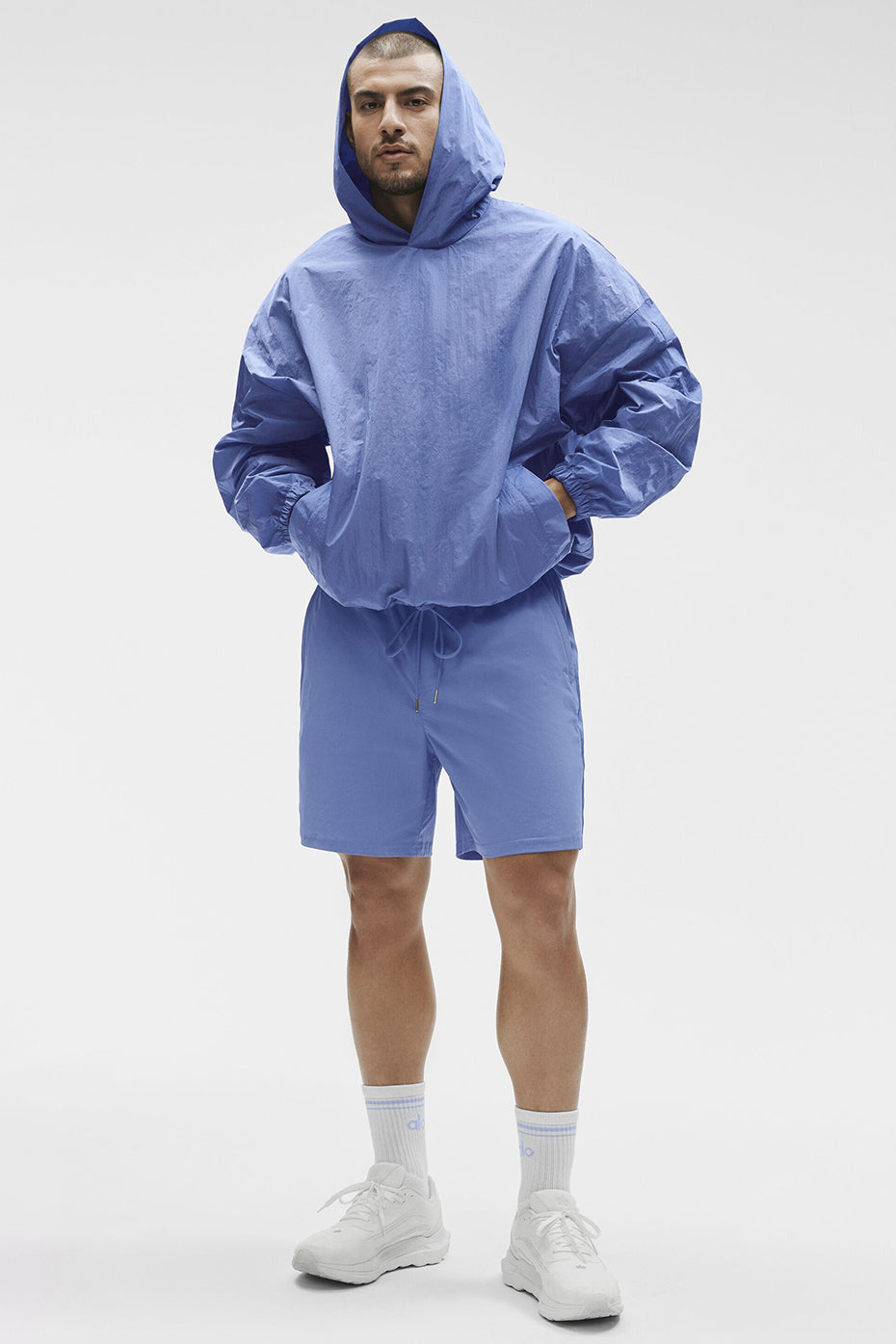Axis Hooded Pullover - Provence Blue--5