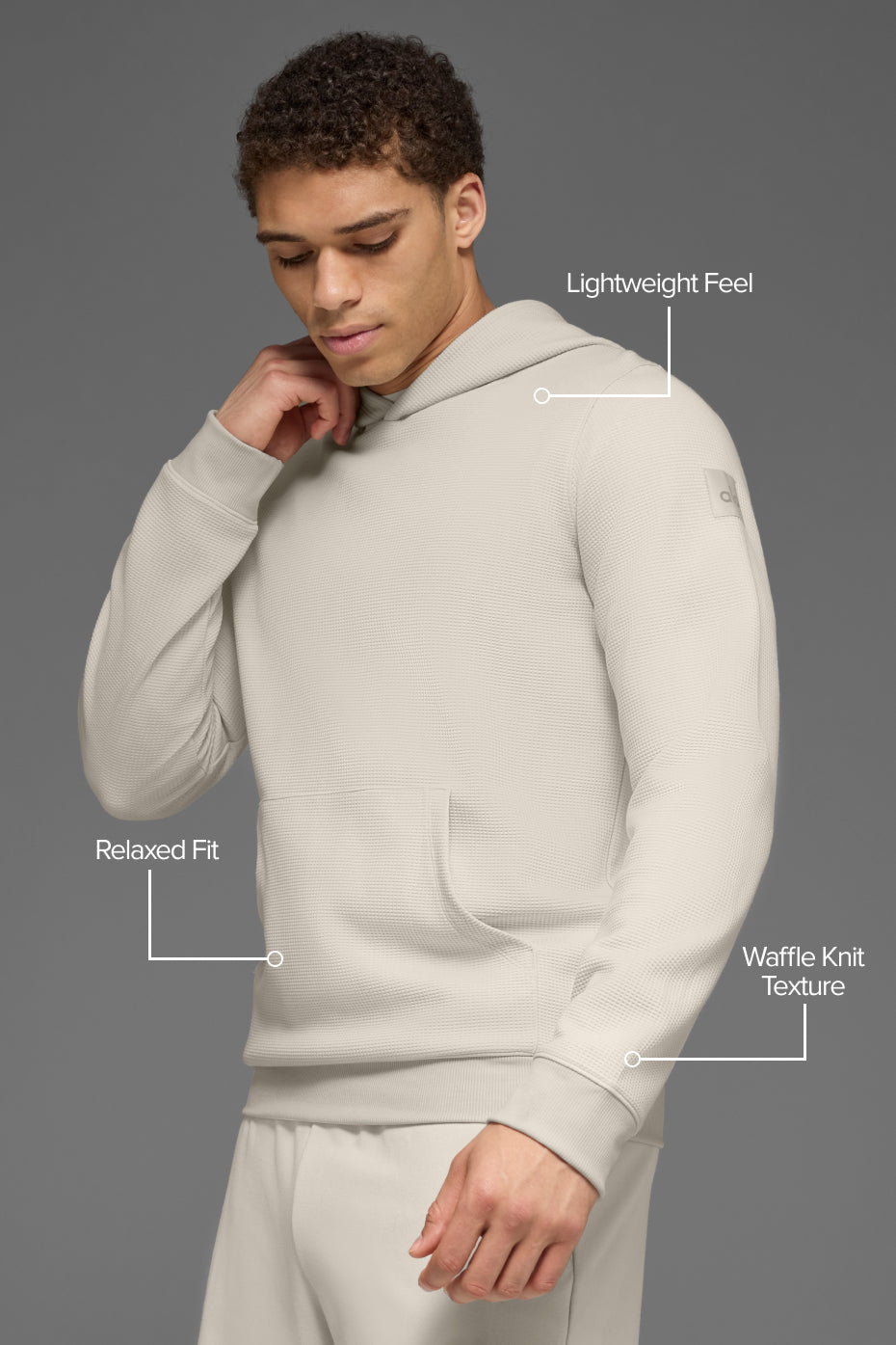 Waffle Lounge Hoodie - Bone--1