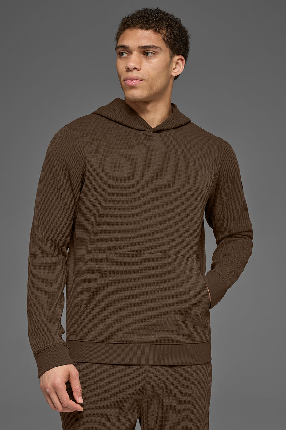 Waffle Lounge Hoodie - Espresso--2