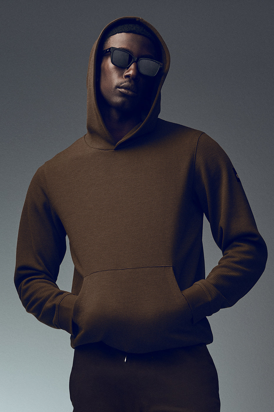 Waffle Lounge Hoodie - Espresso--0