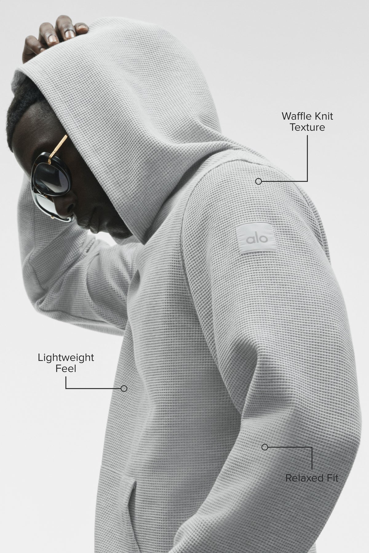 Waffle Lounge Hoodie - Athletic Heather Grey--1