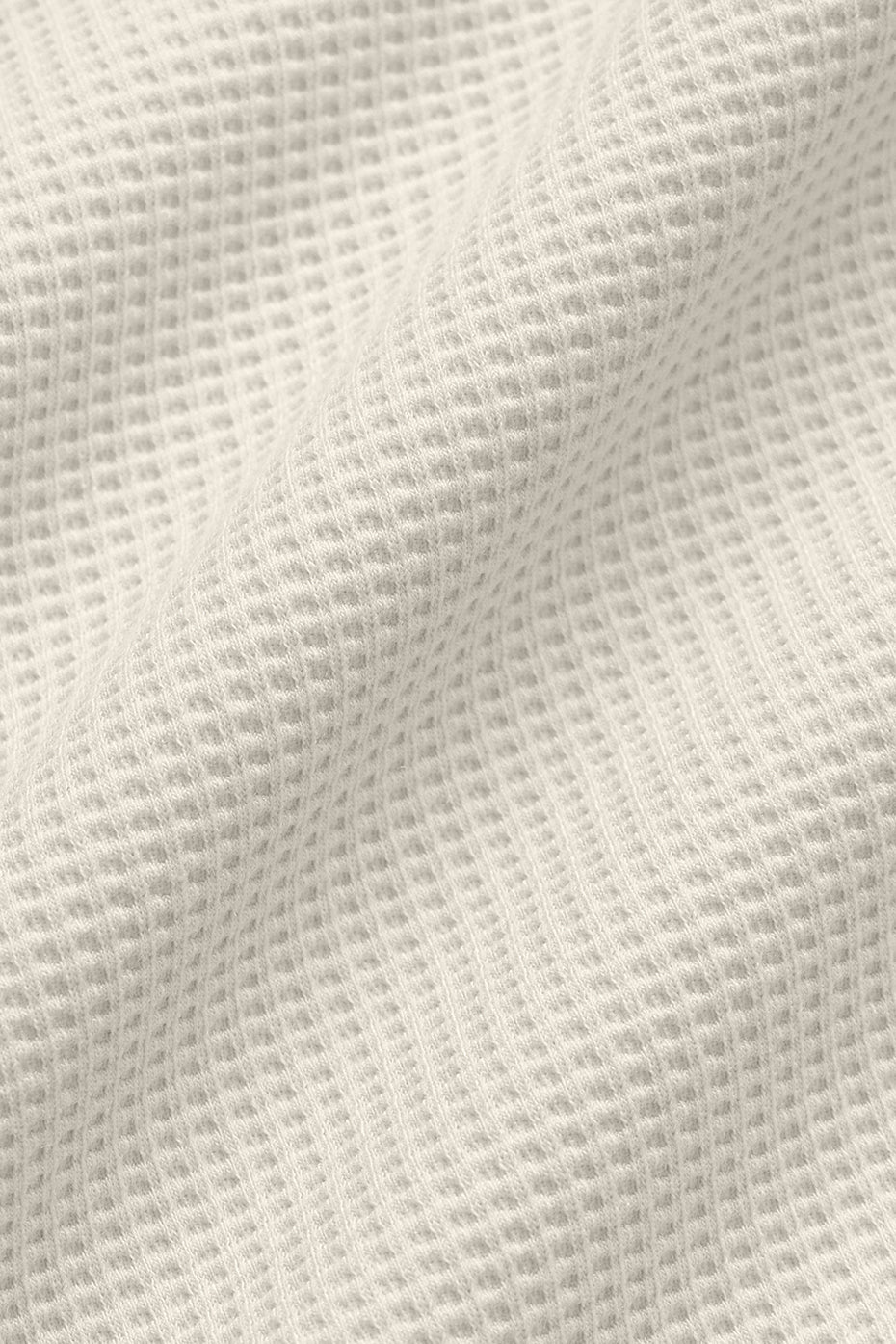 Waffle Lounge Long Sleeve Crew - Bone--4