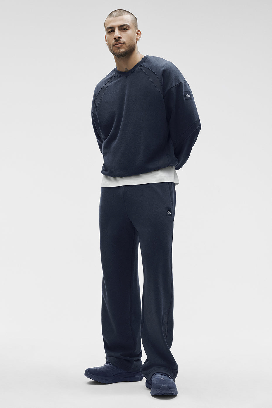 Field Crew Neck Sweatshirt - Navy--4