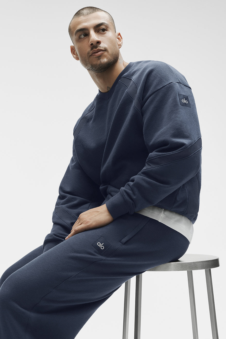 Field Crew Neck Sweatshirt - Navy--0