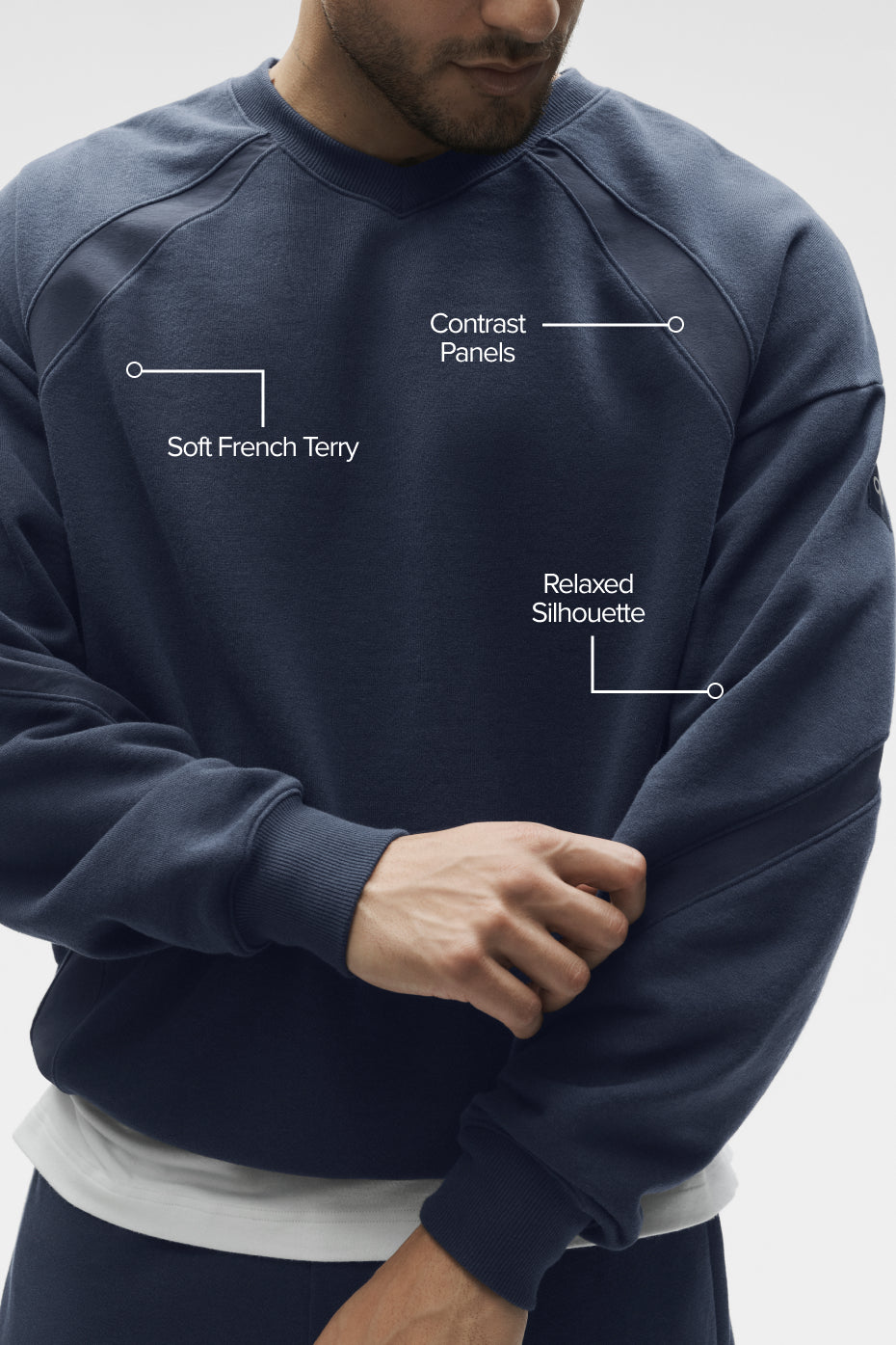 Field Crew Neck Sweatshirt - Navy--1
